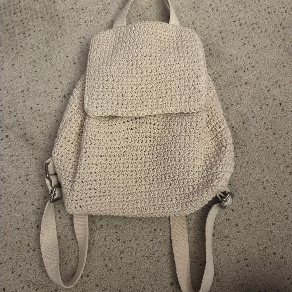 Wild Fable Cream Crochet Backpack